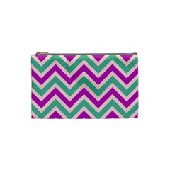 Zig Zags Pattern Cosmetic Bag (small)  by Valentinaart