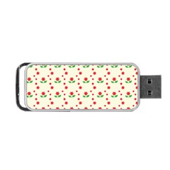 Flower Floral Sunflower Rose Star Red Green Portable Usb Flash (one Side)