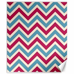 Zig Zags Pattern Canvas 8  X 10 