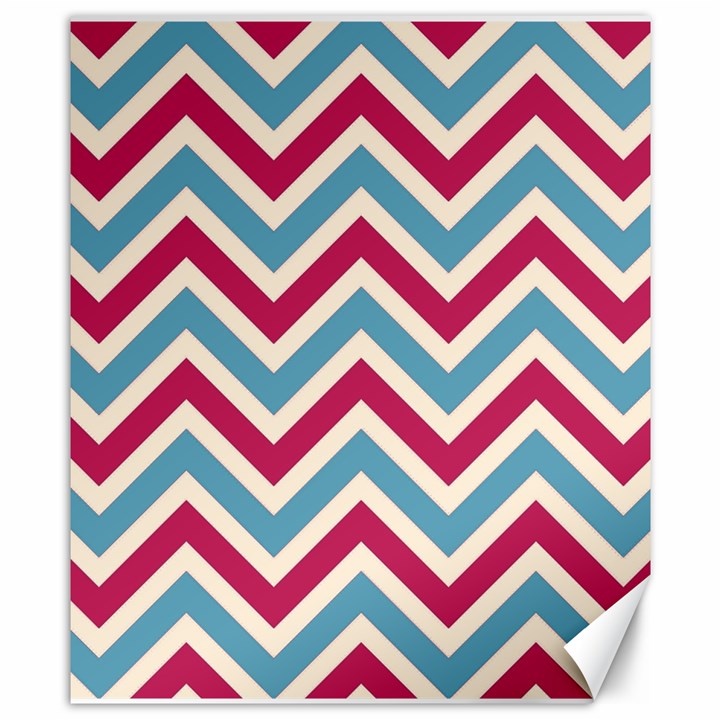 Zig zags pattern Canvas 8  x 10 