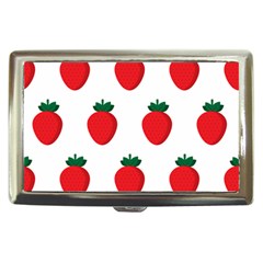 Fruit Strawberries Red Green Cigarette Money Cases