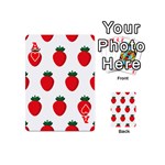 Fruit Strawberries Red Green Playing Cards 54 (Mini)  Front - HeartA