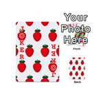 Fruit Strawberries Red Green Playing Cards 54 (Mini)  Front - Joker2