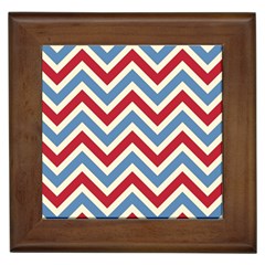 Zig Zags Pattern Framed Tiles by Valentinaart