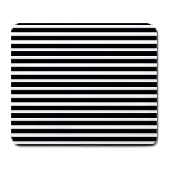 Horizontal Stripes Black Large Mousepads by Mariart