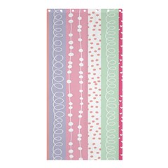 Heart Love Valentine Polka Dot Pink Blue Grey Purple Red Shower Curtain 36  X 72  (stall) 