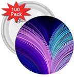 Color Purple Blue Pink 3  Buttons (100 pack)  Front