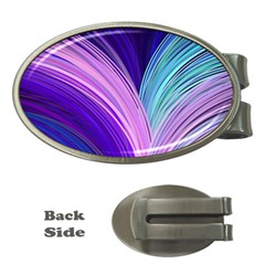 Color Purple Blue Pink Money Clips (oval) 