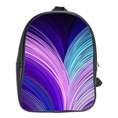 Color Purple Blue Pink School Bags(large)  by Mariart