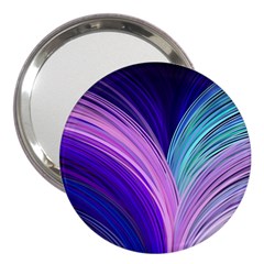 Color Purple Blue Pink 3  Handbag Mirrors by Mariart