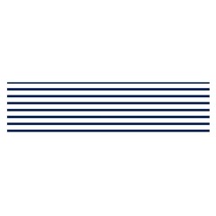 Horizontal Stripes Blue White Line Satin Scarf (oblong) by Mariart