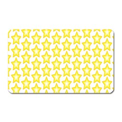 Yellow Orange Star Space Light Magnet (rectangular) by Mariart