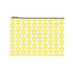 Yellow Orange Star Space Light Cosmetic Bag (large) 