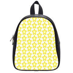 Yellow Orange Star Space Light School Bags (small)  by Mariart