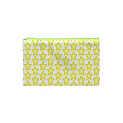 Yellow Orange Star Space Light Cosmetic Bag (xs) by Mariart