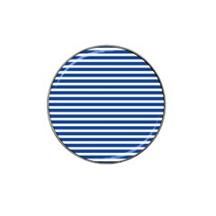 Horizontal Stripes Dark Blue Hat Clip Ball Marker