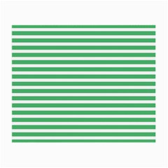 Horizontal Stripes Green Small Glasses Cloth