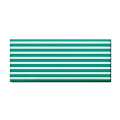 Horizontal Stripes Green Teal Cosmetic Storage Cases