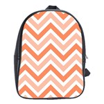 Zig zags pattern School Bags (XL)  Front