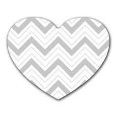 Zig Zags Pattern Heart Mousepads