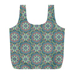 Decorative Ornamental Geometric Pattern Full Print Recycle Bags (l)  by TastefulDesigns