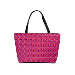 Red White And Blue Leopard Print  Shoulder Handbags by PhotoNOLA