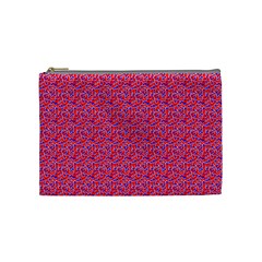 Red White And Blue Leopard Print  Cosmetic Bag (medium)  by PhotoNOLA