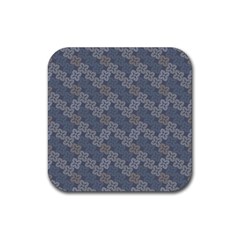 Decorative Ornamental Geometric Pattern Rubber Coaster (square) 