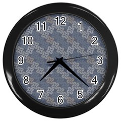 Decorative Ornamental Geometric Pattern Wall Clocks (black)