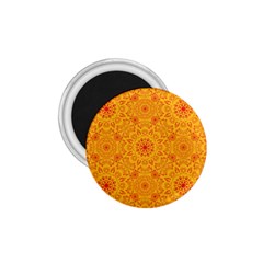 Solar mandala. Orange rangoli. 1.75  Magnet