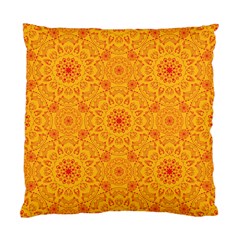 Solar Mandala  Orange Rangoli  Standard Cushion Case (one Side)