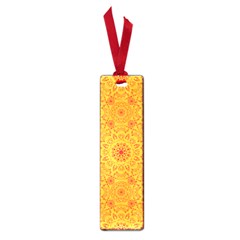 Solar Mandala  Orange Rangoli  Small Book Mark by bunart