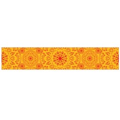 Solar Mandala  Orange Rangoli  Flano Scarf (large) by bunart