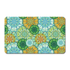 Forest Spirits  Green Mandalas  Magnet (rectangular) by bunart