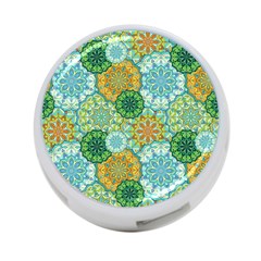 Forest Spirits  Green Mandalas  4-port Usb Hub (one Side) by bunart