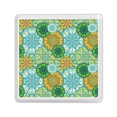 Forest Spirits  Green Mandalas  Memory Card Reader (square) by bunart