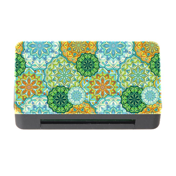 Forest Spirits. Green mandalas. Memory Card Reader with CF