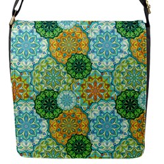 Forest Spirits  Green Mandalas  Flap Closure Messenger Bag (s) by bunart