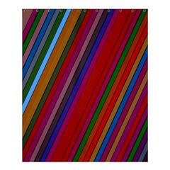 Color Stripes Pattern Shower Curtain 60  X 72  (medium) 