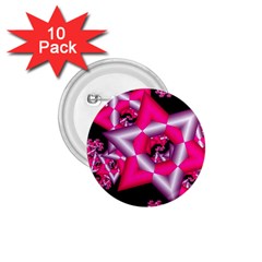 Star Of David On Black 1 75  Buttons (10 Pack)