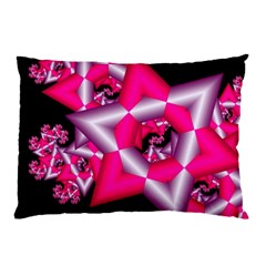 Star Of David On Black Pillow Case (two Sides) by Simbadda