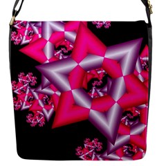 Star Of David On Black Flap Messenger Bag (s)