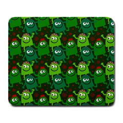 Seamless Little Cartoon Men Tiling Pattern Large Mousepads by Simbadda