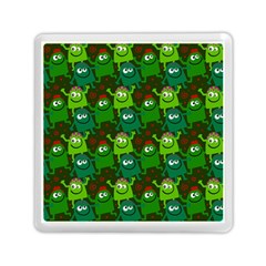 Seamless Little Cartoon Men Tiling Pattern Memory Card Reader (square)  by Simbadda