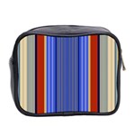 Colorful Stripes Background Mini Toiletries Bag 2-Side Back