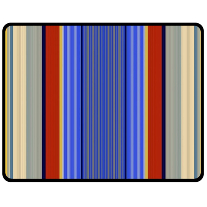 Colorful Stripes Background Double Sided Fleece Blanket (Medium) 