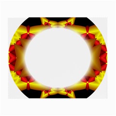 Circle Fractal Frame Small Glasses Cloth (2-side) by Simbadda