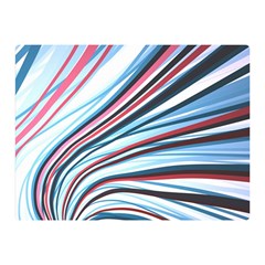 Wavy Stripes Background Double Sided Flano Blanket (mini)  by Simbadda