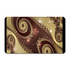 Space Fractal Abstraction Digital Computer Graphic Magnet (rectangular) by Simbadda