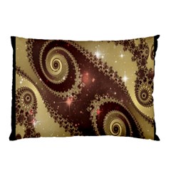 Space Fractal Abstraction Digital Computer Graphic Pillow Case (two Sides) by Simbadda